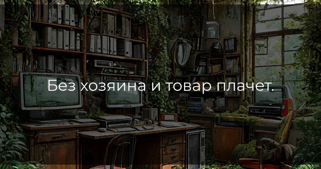 Без хозяина и товар плачет