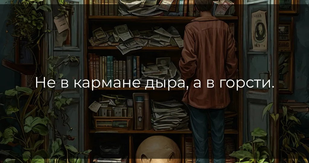 Не в кармане дыра, а в горсти