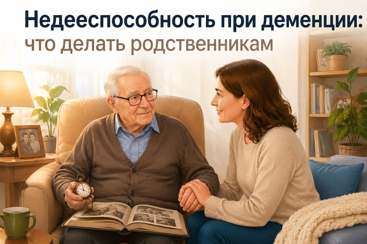 Помощь родственников важна на всех этапах: забота, поддержка и правильные юридические действия помогают защитить права пожилого человека с деменцией.
