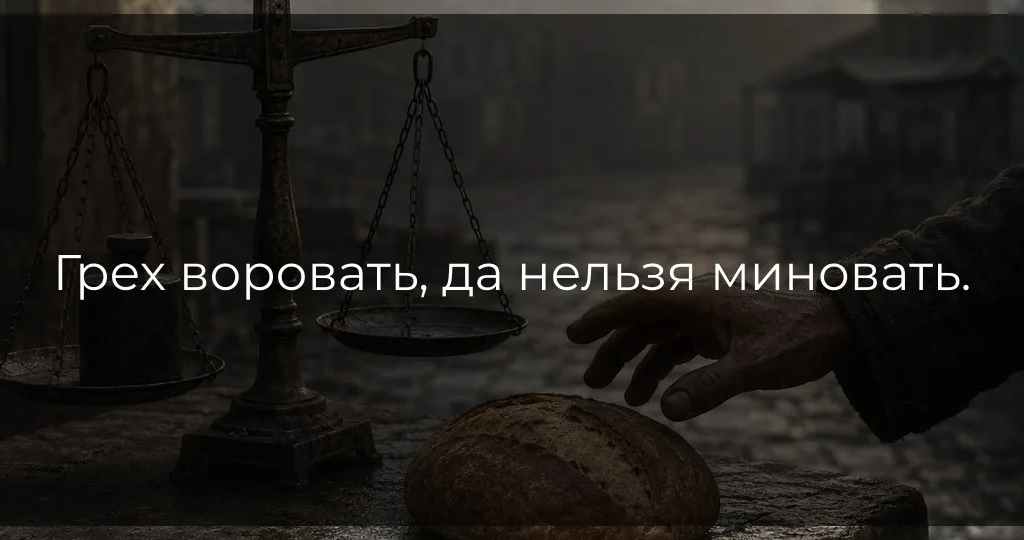 Грех воровать, да нельзя миновать