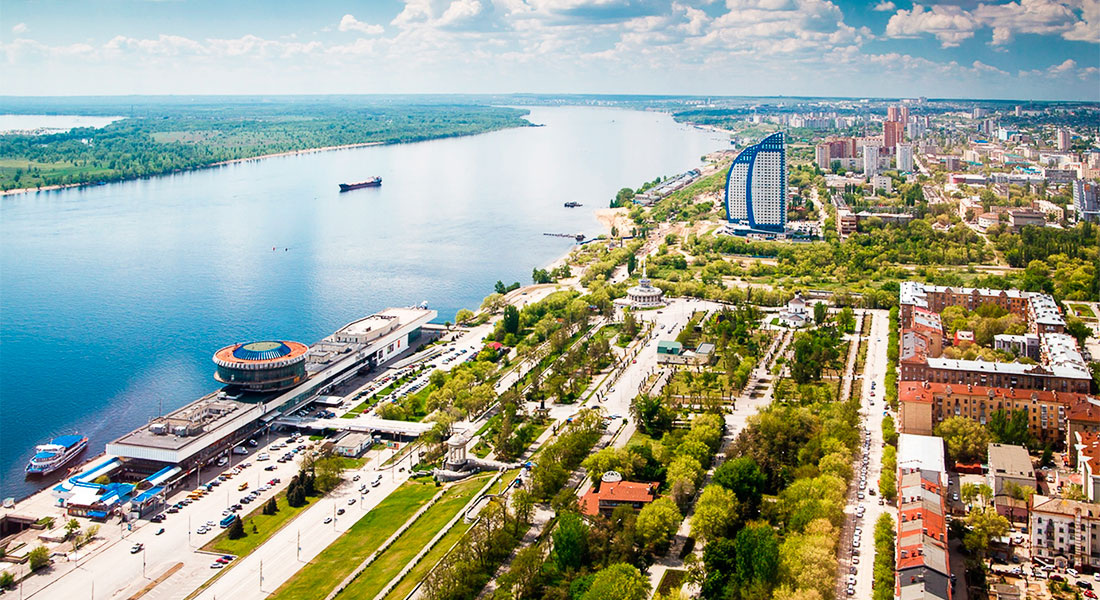 Волгоград с высоты птичьего полёта. Изображение из открытых источников.