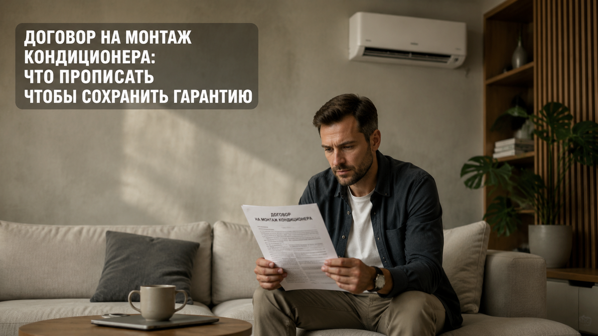 Договор на монтаж кондиционера для сохранения гарантии