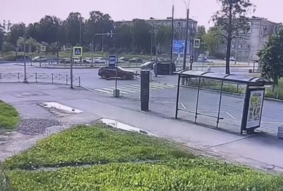    Столкновение попало на видео. Фото: пресс-служба ГУ МВД по СПБ и ЛО