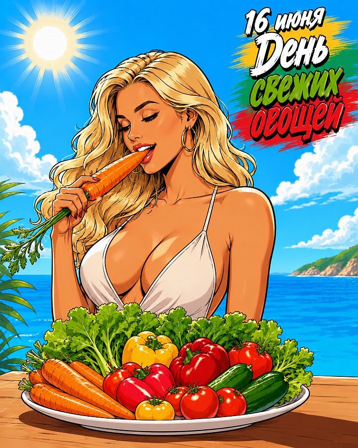 16 июня - День свежих овощей. podarokplus.ru