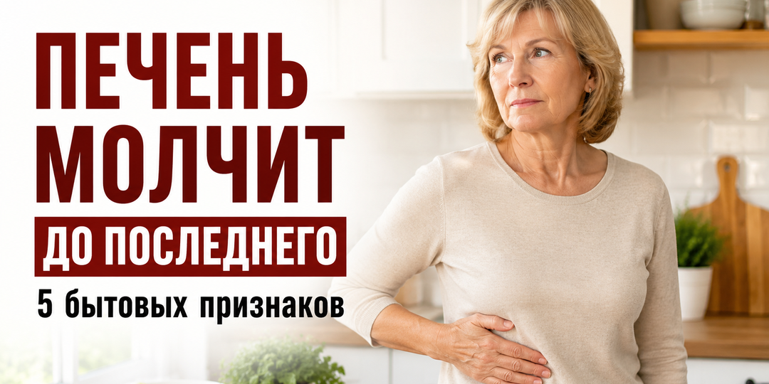 Печень молчит до последнего: 5 бытовых признаков, которые часто пропускают?