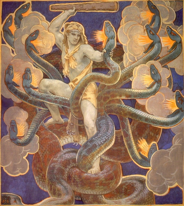     Джон Сингер Сарджент. Геракл и Лернийская гидра. 1920-е