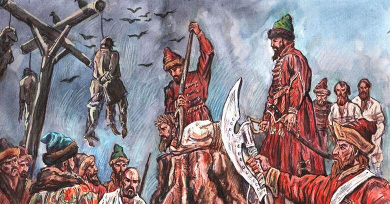 Просто картинка на тему повешенных царевичей. О них особо не сожалеют, в отличии от Воренка. Из открытых источников