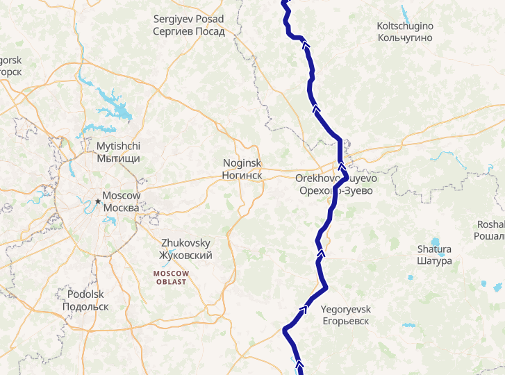 Уточнение параметров оценки маршрута поезда №221/222 сообщением Архангельск-Анапа