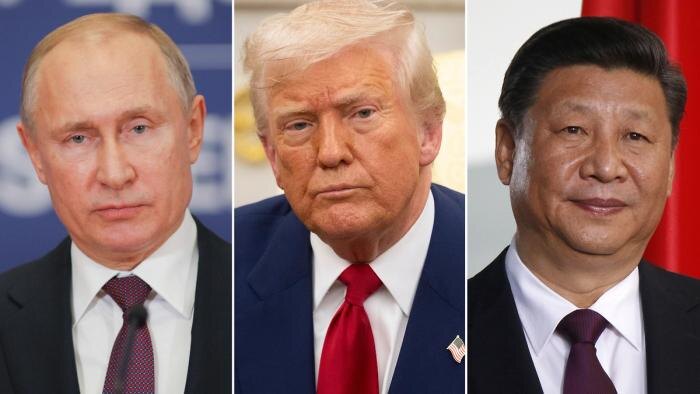 Владимир Путин, Дональд Трамп и Си Цзиньпин. Обложка © Shutterstock / FOTODOM / 360b, noamgalai, Sasa Dzambic Photography