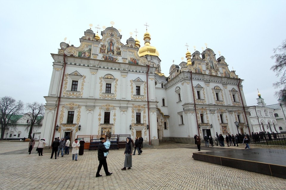    В Киево-Печерской лавре начался пожар. Александр КОЦ