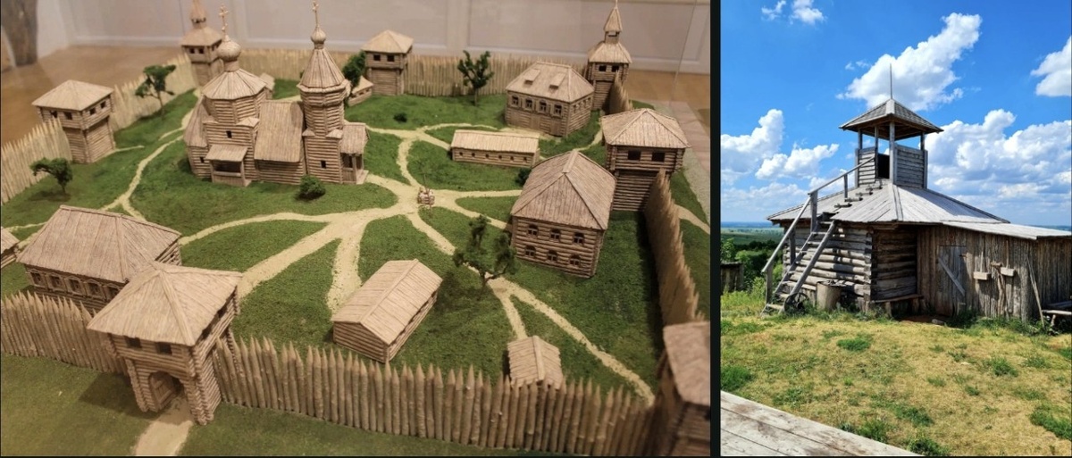 Крепость города Бирска, макет и башня. 