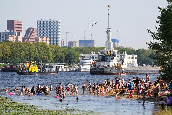 Пляжный сезон 2026 в Москве и Петербурге. Обложка © ТАСС / Сергей Савостьянов