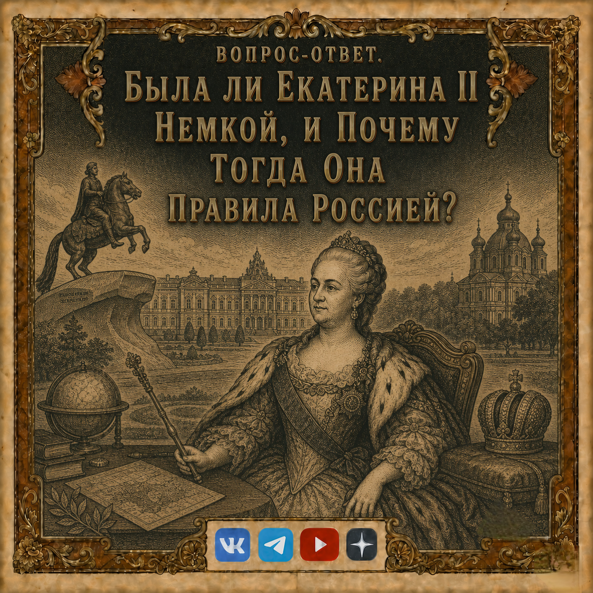 Вопрос-Ответ. Происхождение Екатерины II. Обложка