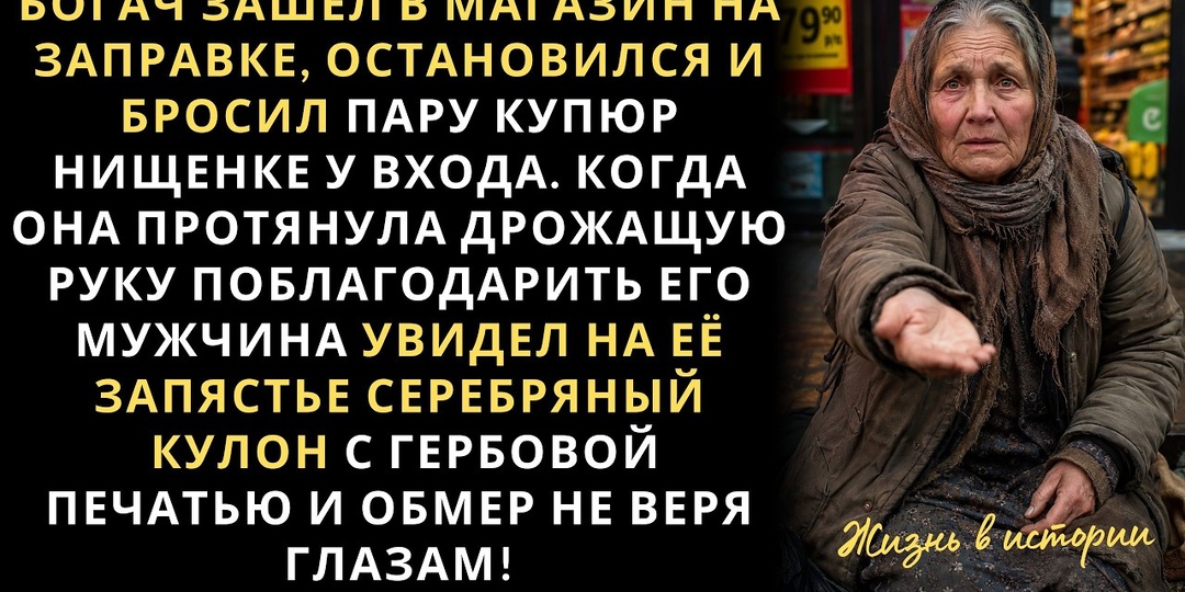 Женщина у заправки торговала безделушками — на её запястье он узнал фамильный герб