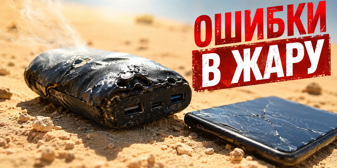 Останетесь без связи. 4 фатальные ошибки с повербанком в жару
