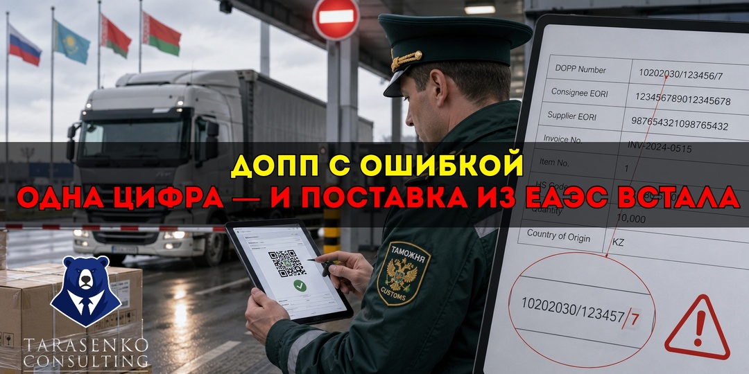 ДОПП с ошибкой: как одна цифра может остановить поставку из ЕАЭС