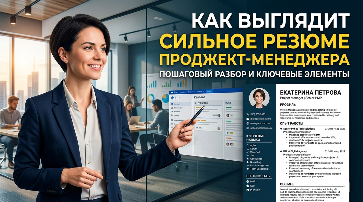 Сильное резюме проджект-менеджера