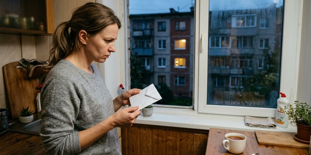 Пришёл сосед с конвертом — оказалось, муж снимал квартиру напротив для неё