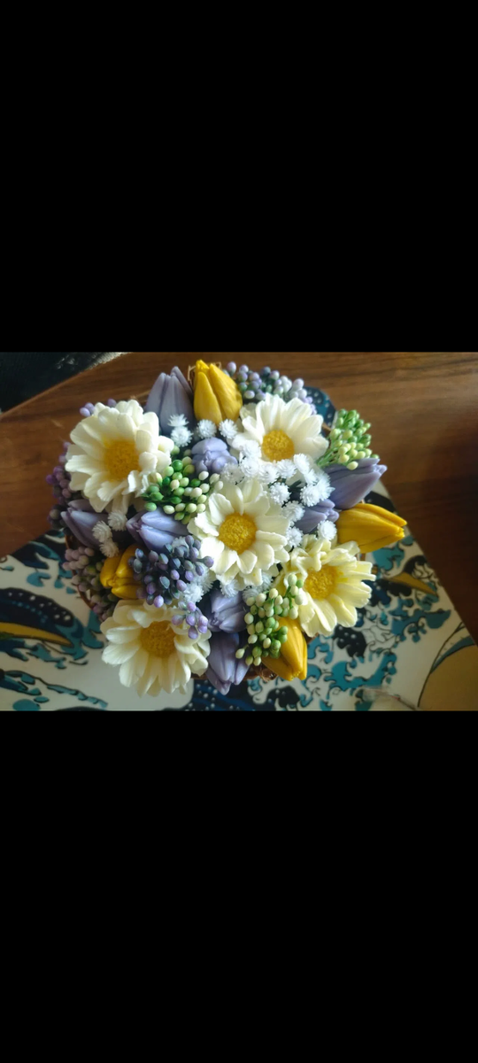 Букет из мыла. Сделала из оя дочь.