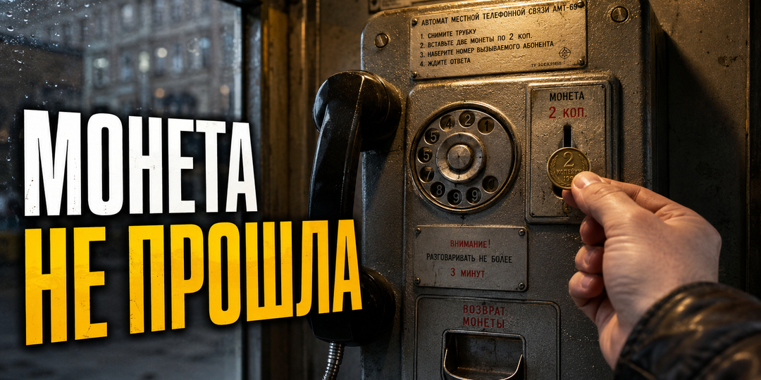 Токи Фуко в таксофоне АМТ-69: как советский индукционный датчик ломал хитрость с монетой на ниточке и как его пытались обмануть