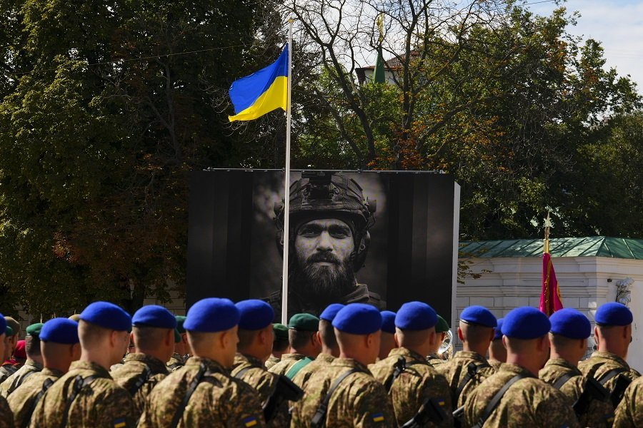 Украинские военнослужащие во время парада в Киеве - Фото: Zuma\TASS