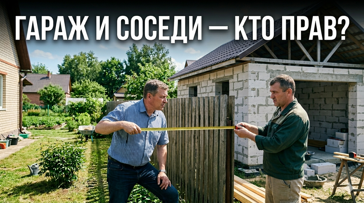 Можно ли строить гараж близко к забору