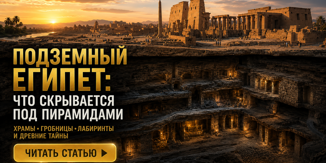 Под Египтом скрыты шахты и коридоры: почему туристам показывают только верхний слой