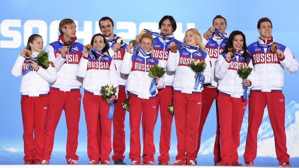 Сборная России по фигурному катанию на Олимпиаде в Сочи / фото: РИА Новости