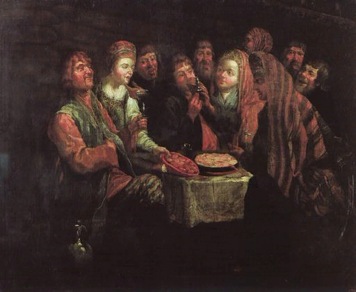 Вишняков Александр Иванович. Крестьянская пирушка. XVIII в.