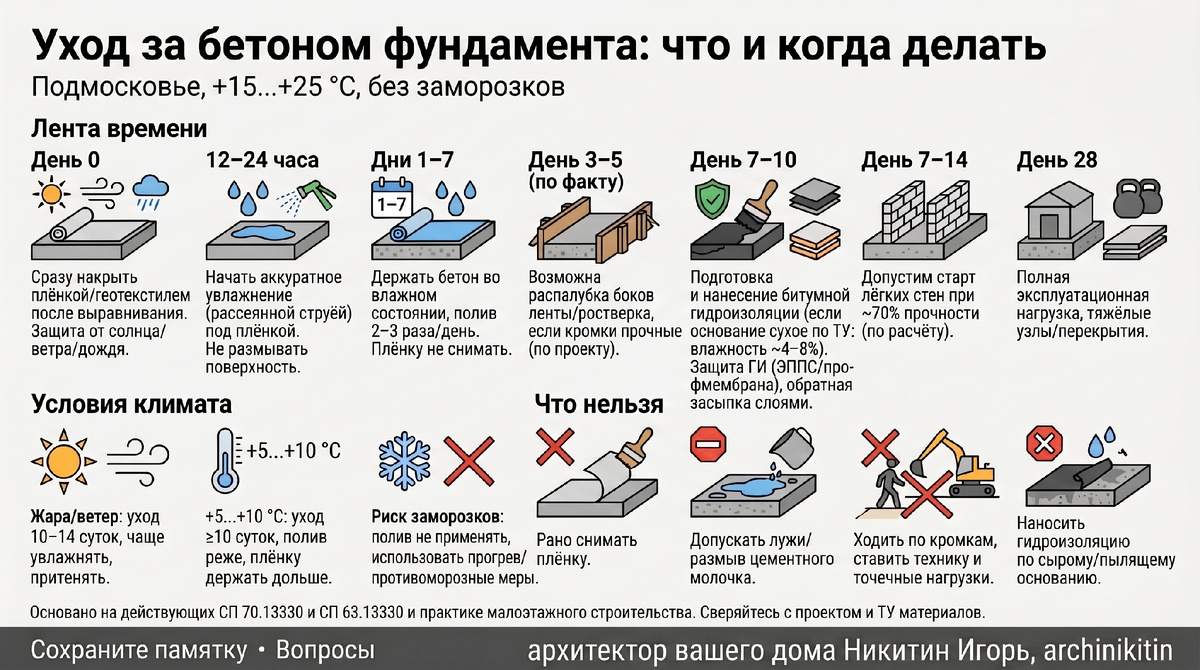 В помощь по уходу за бетоном