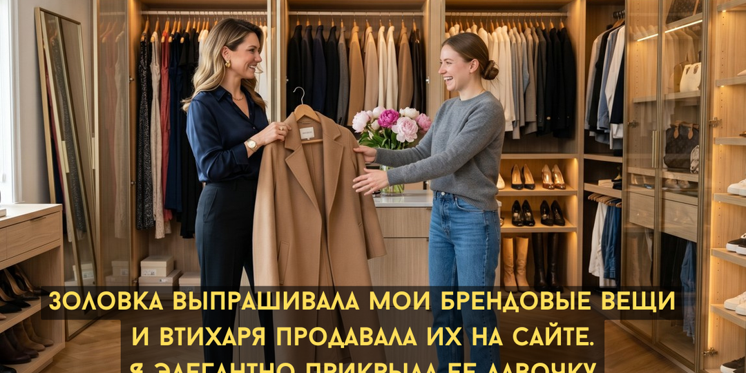 Золовка выпрашивала мои брендовые вещи и втихаря продавала их на сайте. Я элегантно прикрыла ее лавочку
