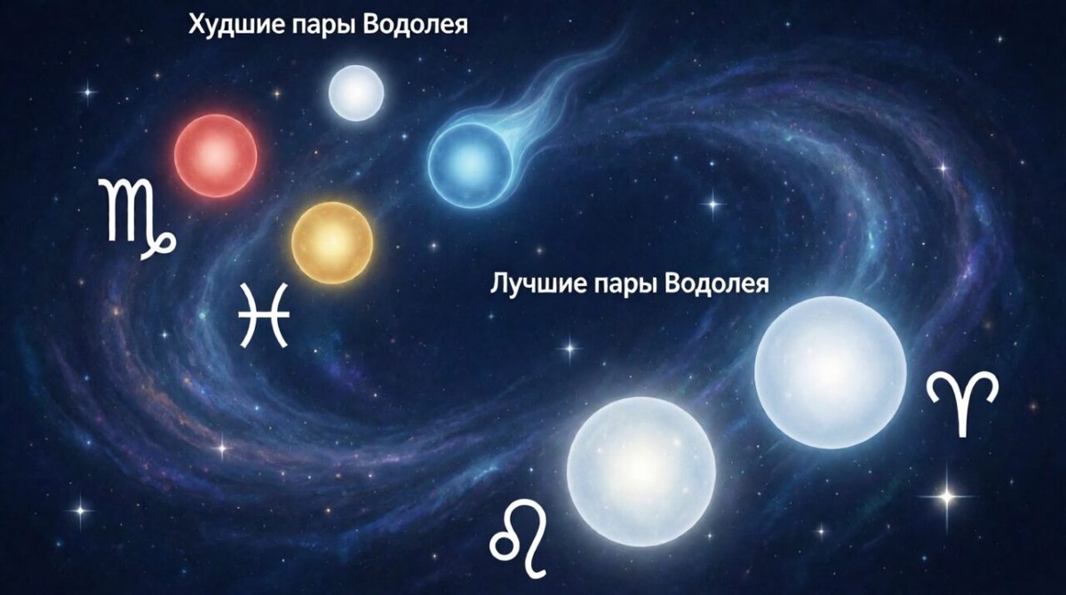 Худшие и лучшие пары для Водолея: астрологический разбор любовных отношений и семейных союзов Дмитрий Петров📷
