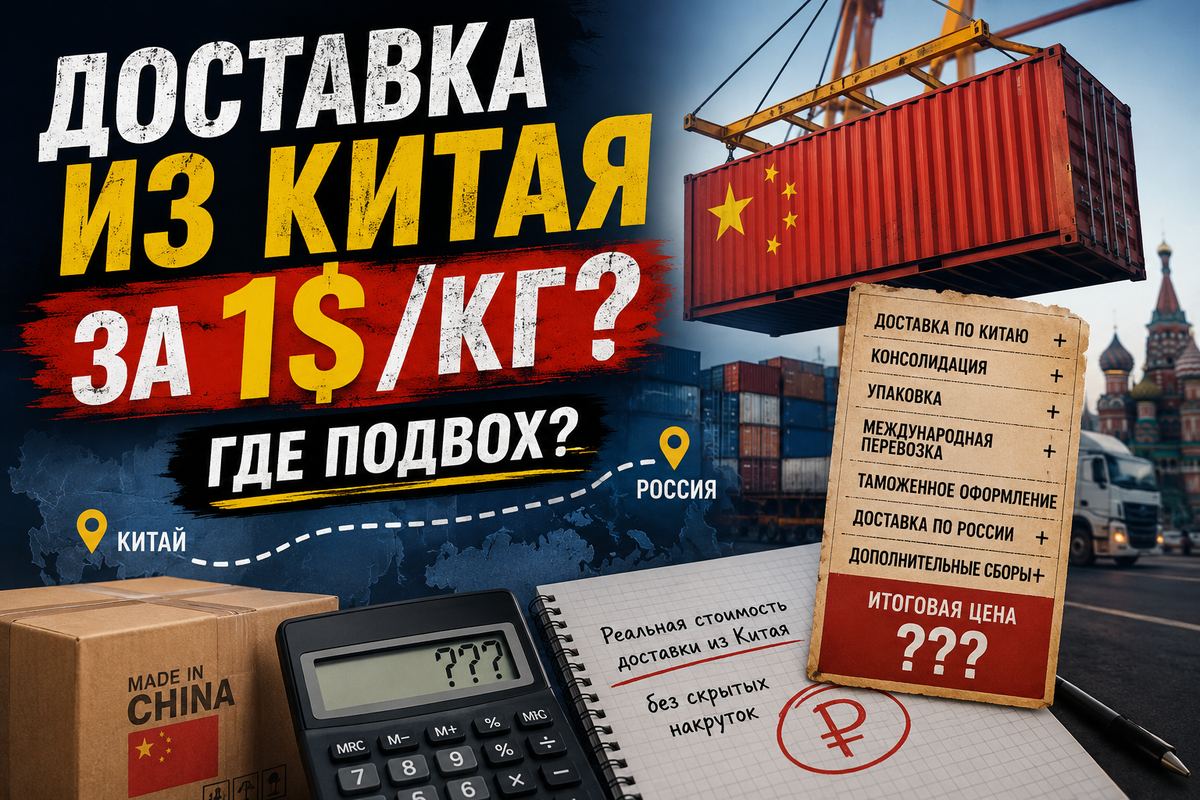 «Доставка из Китая — всего 1 доллар за килограмм!»
