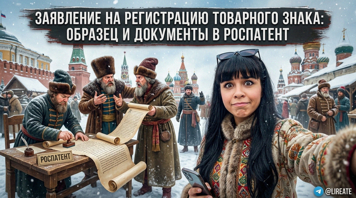    Образец заявления на регистрацию товарного знака в Роспатент Лирейт