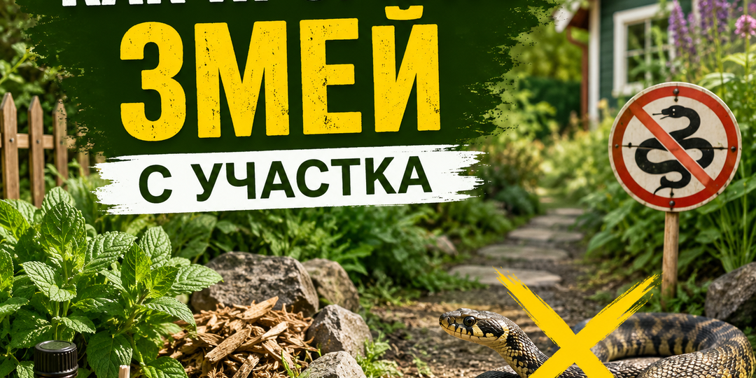 Как прогнать змей с участка