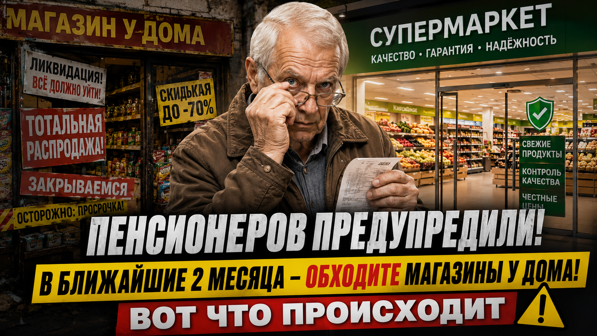 Пенсионеров предупредили: в ближайшие два месяца лучше обходить магазины у дома стороной. Что происходит?