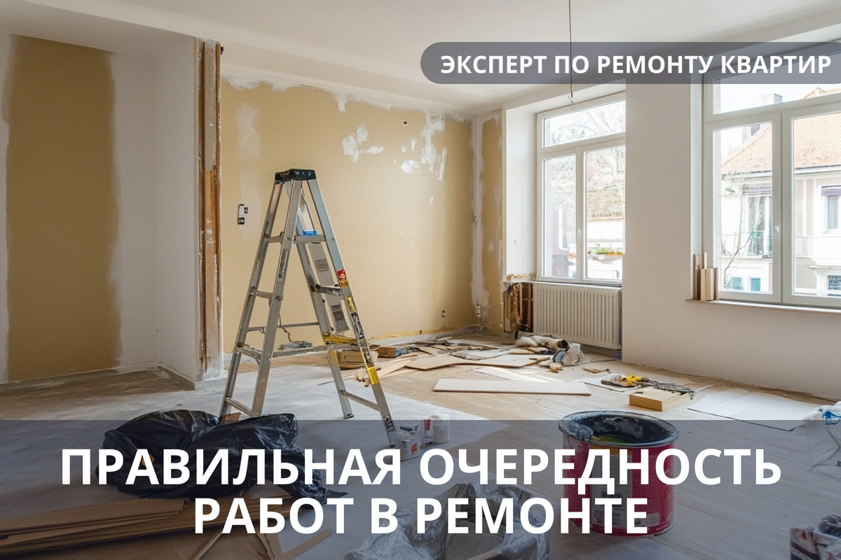 Правильная очередность работ в ремонте квартир. «Эксперт по ремонту квартир – консультация».
