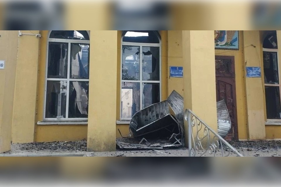    ВСУ спалили ДК в Любимовке. Фото: тг-канал Павла Филипчука