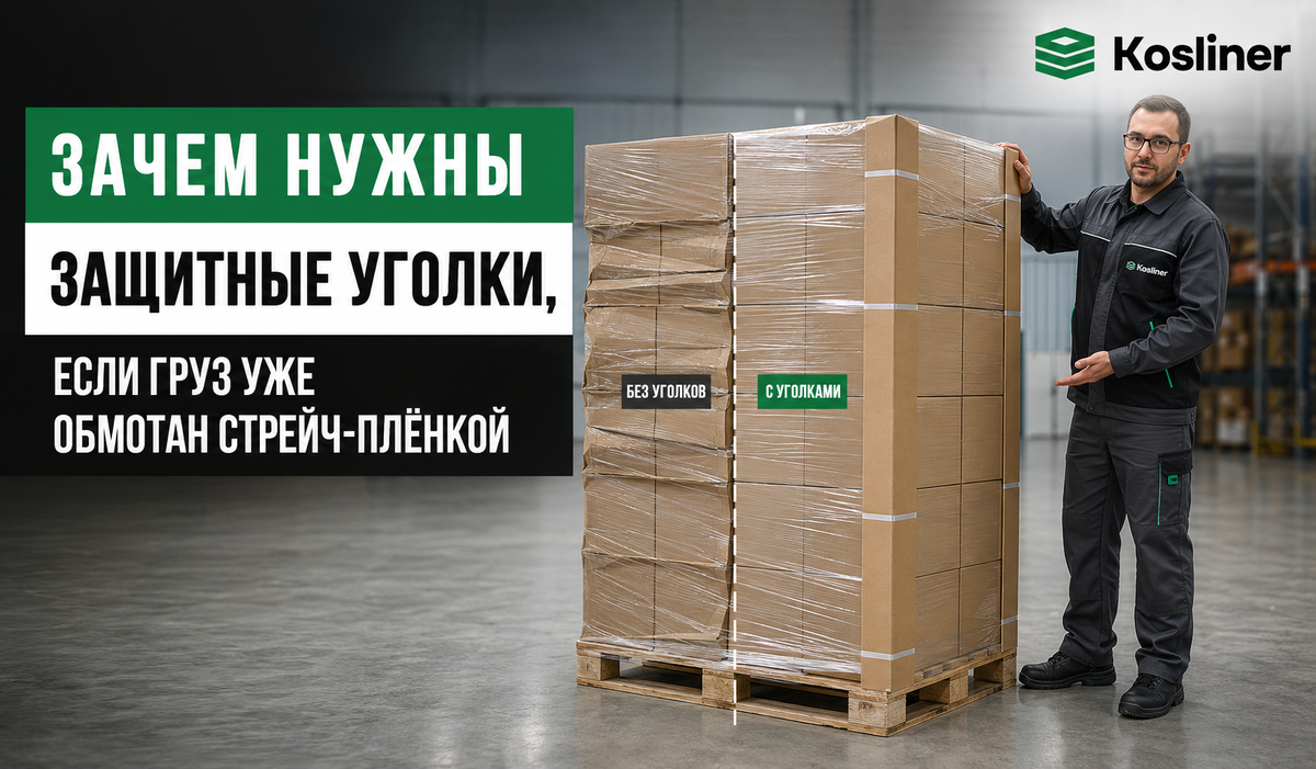 Картонные уголки защищают коробки с товаром