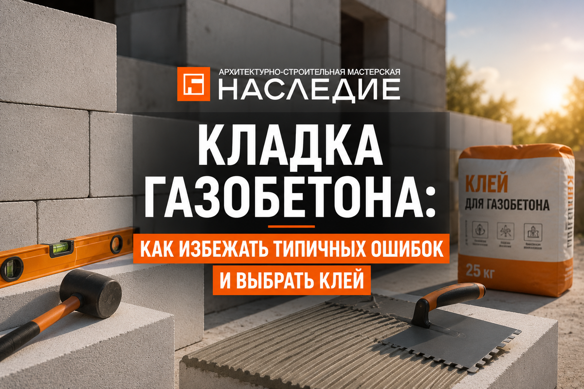 Кладка газобетона: как избежать типичных ошибок и выбрать клей