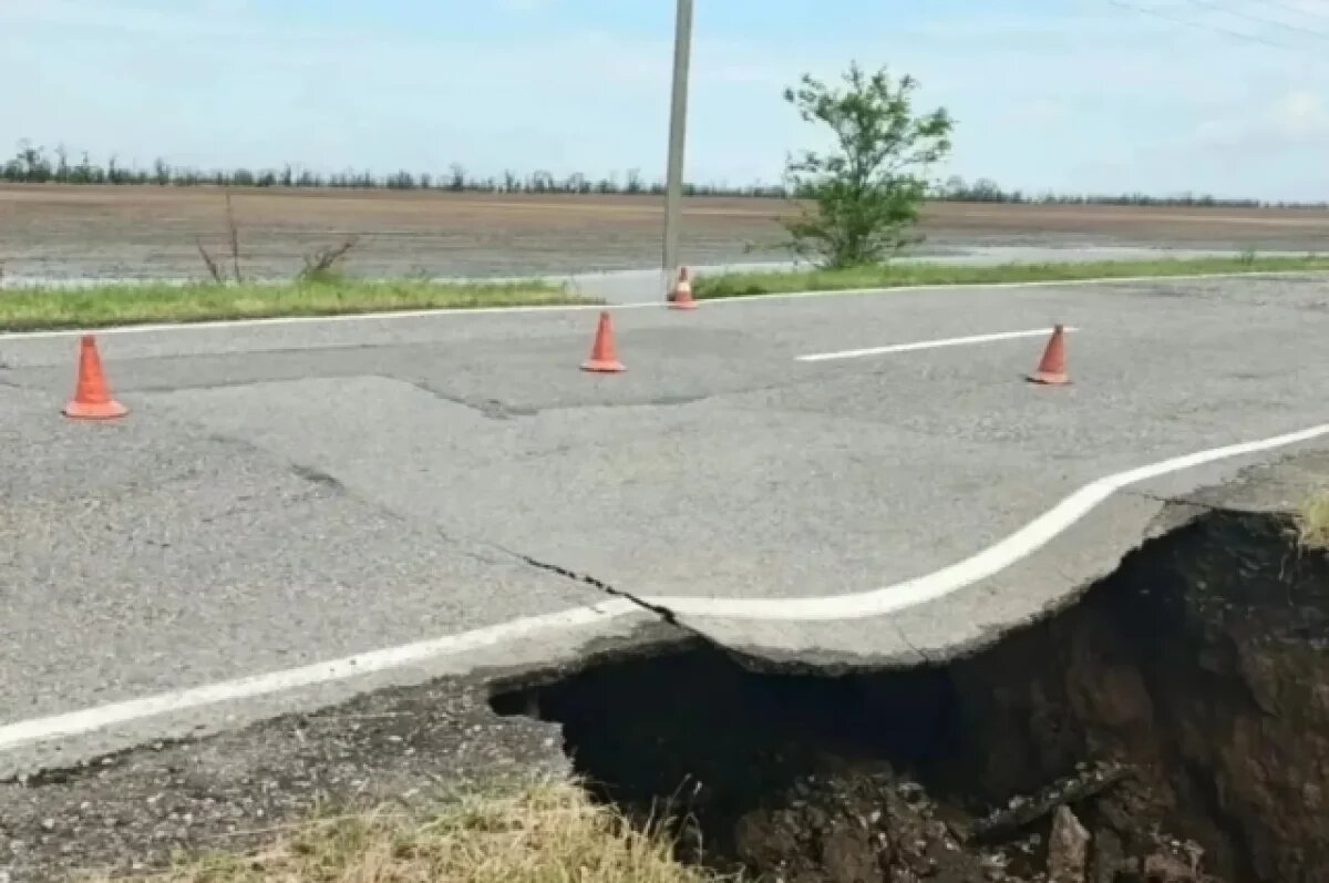    На Ставрополье отремонтируют просевшую из-за ливней дорогу