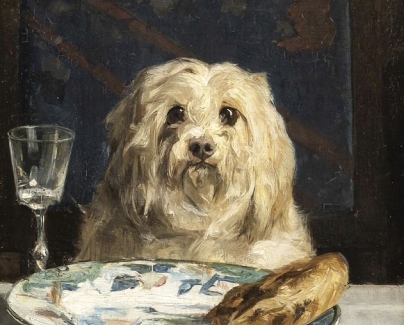 фрагмент работы «Приятное ожидание» (1883)