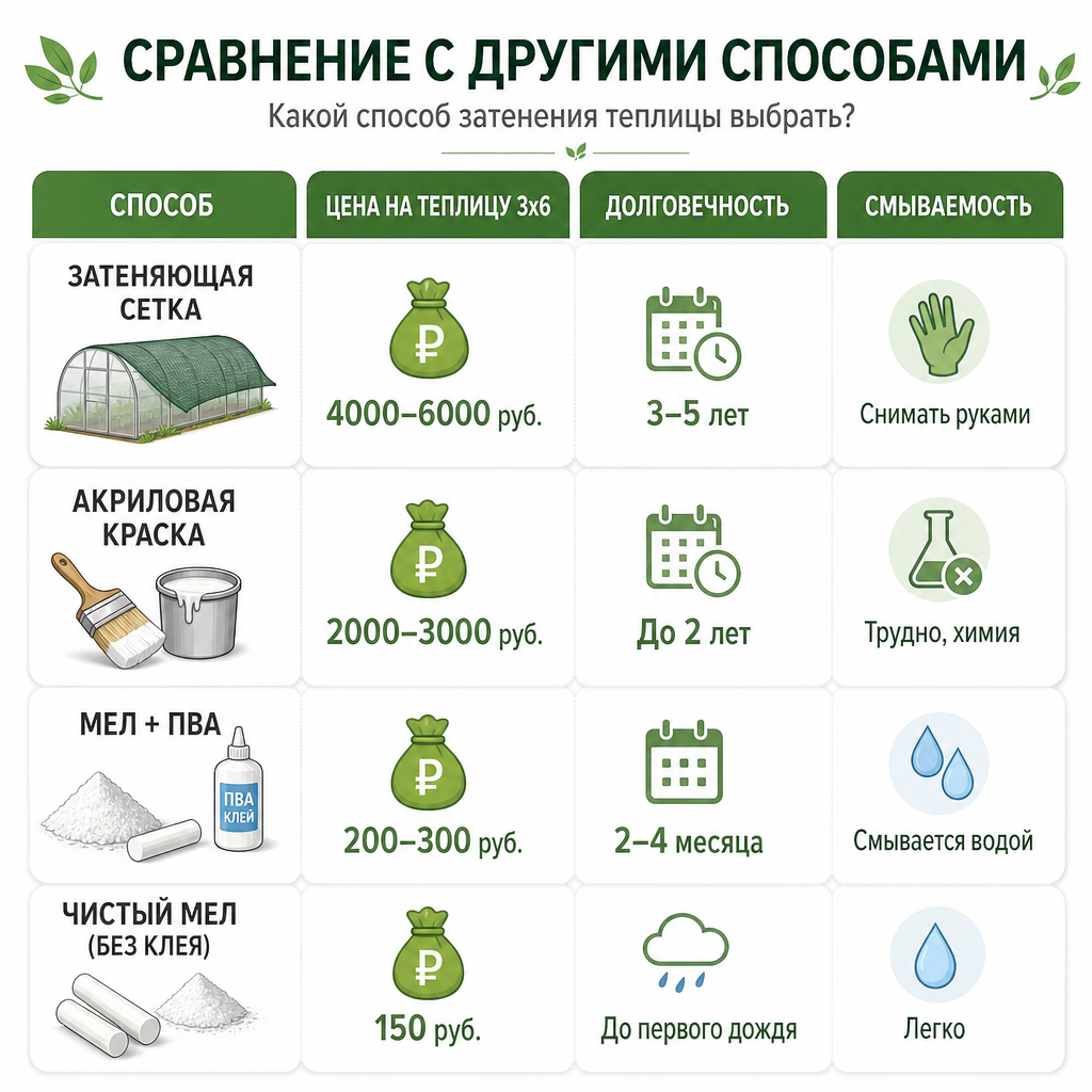 Сравнение способов