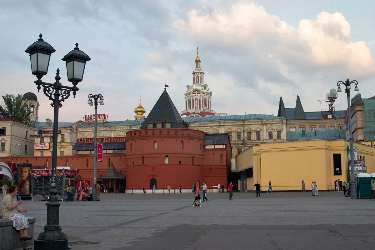 Восстановленная Круглая башня Китай-города, 2019. Фото из карт Яндекса.