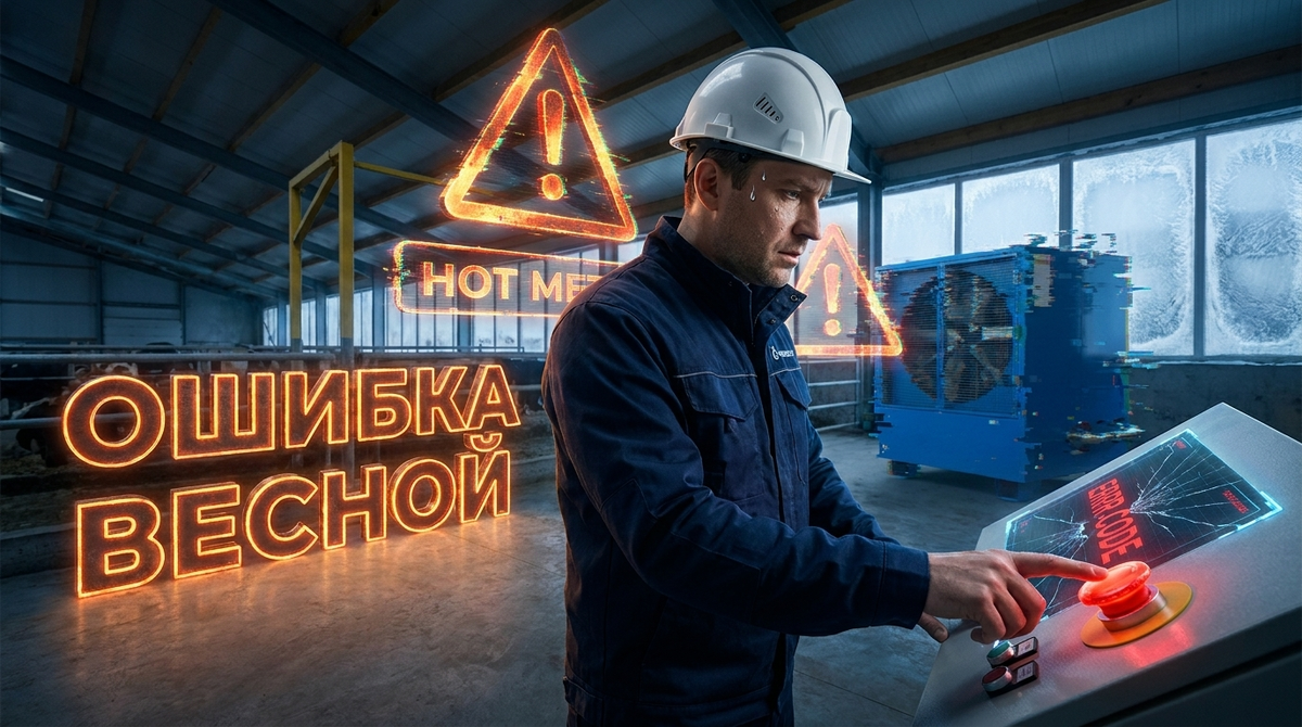    Весенний обогрев телятника требует внимательности. Ведь от него напрямую зависит здоровье и развитие молодняка. teplovozduh