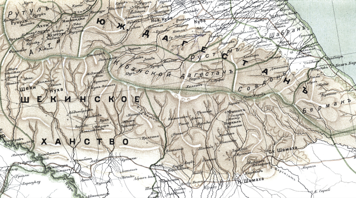 Дагестан Кубинский__Карта театра войны с персиянами, 1827 г/