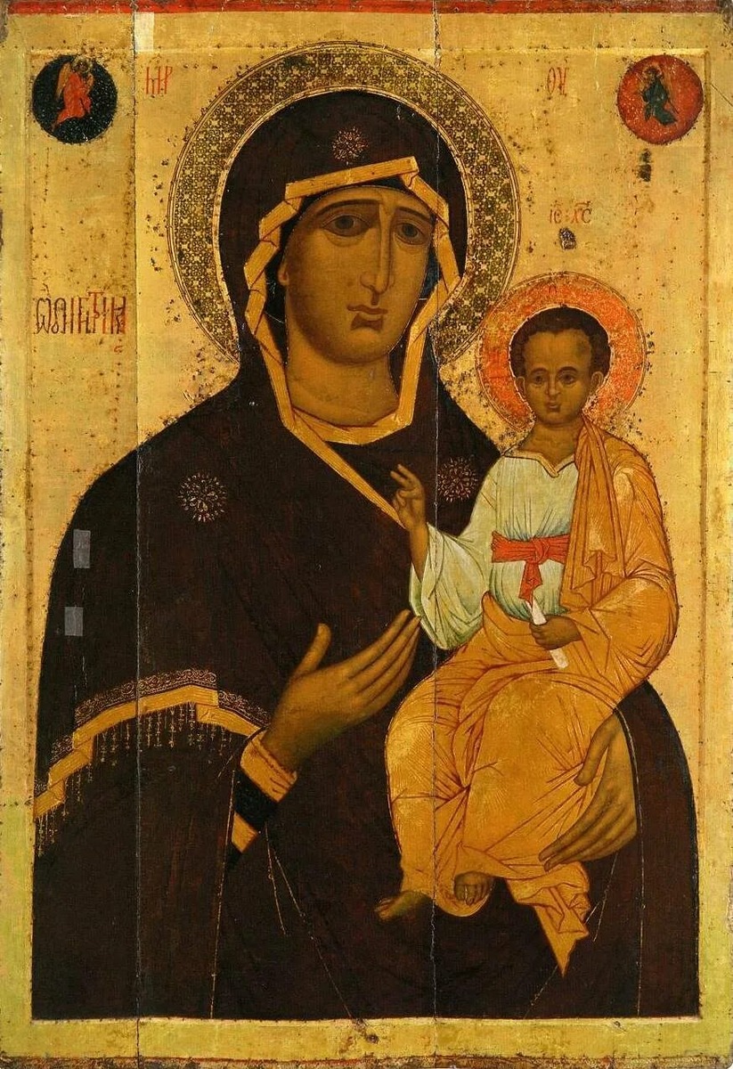 Смоленская икона Божьей матери. Загружено из Интернета. 