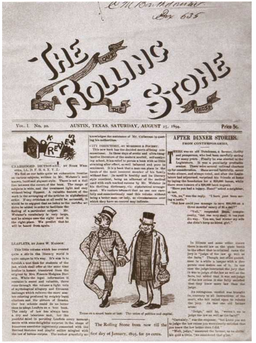 Страницы "The Rolling Stone" 