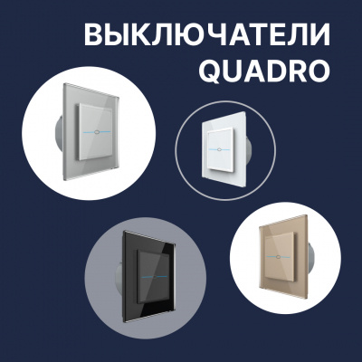 Livolo Quardo: серия квадратных выключателей для современного интерьера 