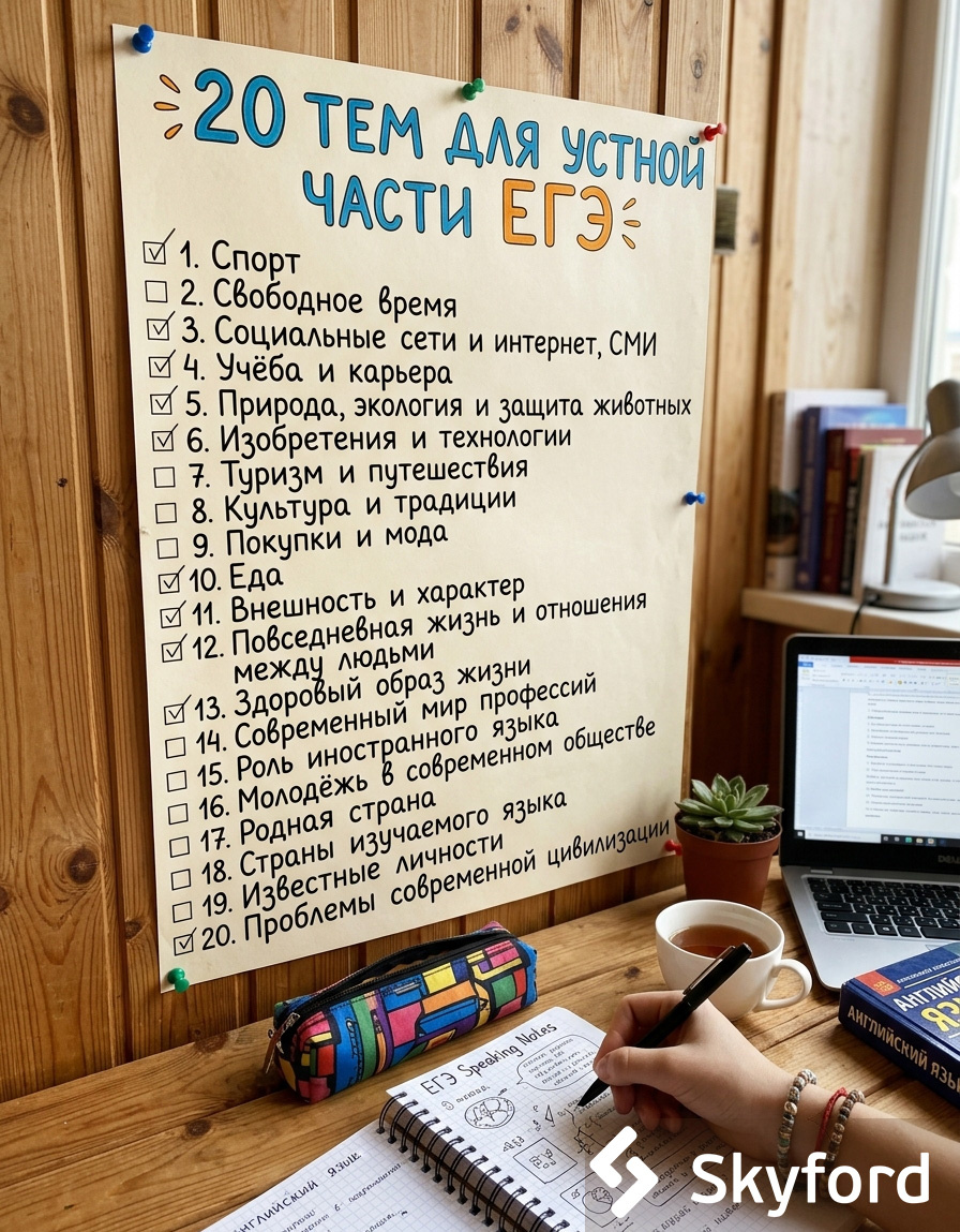 устная часть егэ темы